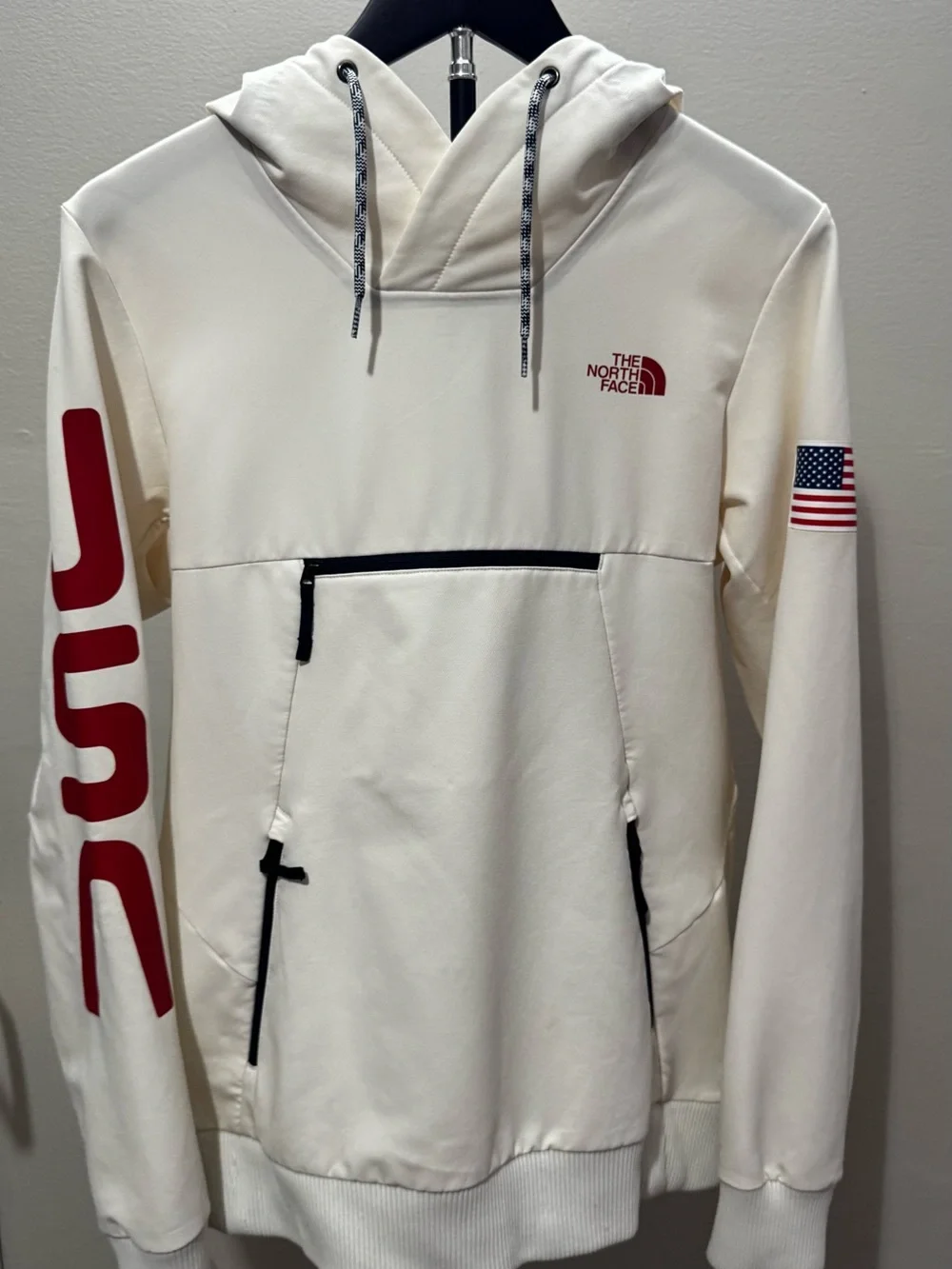 The North Face USA Graphic Hoodie Women's Small White :Patriotic - Picture 1 of 7